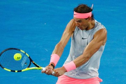 Rafa Nadal se mostró muy consistente frente a un rival al que nunca dio opciones. SHRESTA