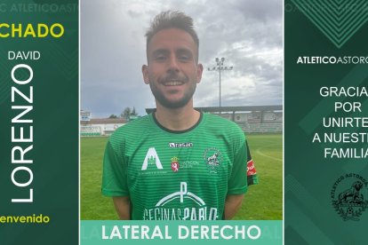 David Lorenzo se incorpora a la disciplina del Atlético Astorga. DL