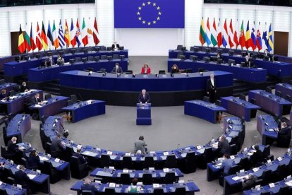 El Pleno de la Eurocámara ratificó ayer la PAC para el quinquenio 2023-2027. JULIEN WARNAND