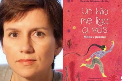 Imagen de Beatriz Giménez de Ory y portada del libro