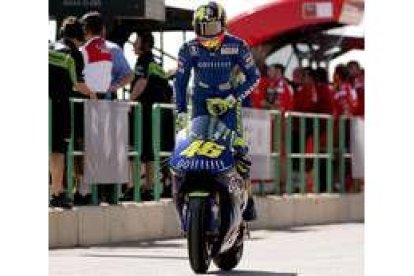 Sete Gibernau tuvo una dura pugna con Rossi por lograr el mejor crono