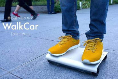 El Walkcar, un minivehículo eléctrico inventado en Japón.