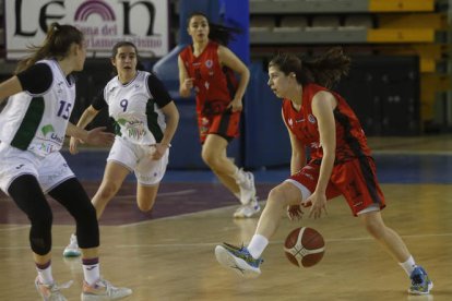 El BF León en un partido de la presente temporada. FERNANDO OTERO