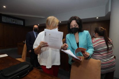 La concejala Ruth Morales tras una sesión plenaria. L. DE LA MATA