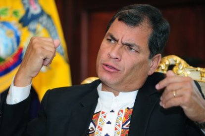 El presidente de Ecuador, Rafael Correa.