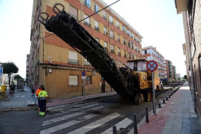 Una de las calles asfaltadas hace poco en la ciudad. AYUNTAMIENTO DE LEÓN