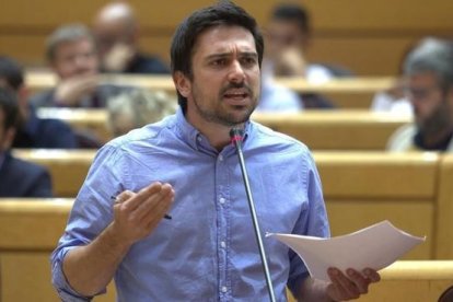 Ramón Espinar, en una de sus intervenciones en el Senado.