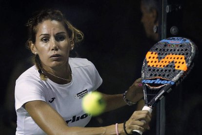 La leonesa Lorena Alonso compite estos días en el World Pádel Tour de Marbella. WORLDPADELTOUR.COM