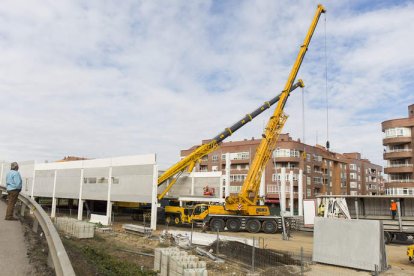 Obras en el Lidl.