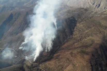 Incendio en Valdepiélago