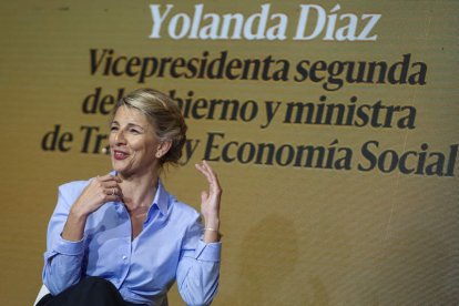 La vicepresidenta segunda y ministra de Empleo, Yolanda Díaz. MARISCAL