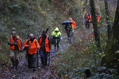 Imagen de la última cacería en Picos de Europa, el pasado 4 de diciembre de 2020. FERNADO OTERO