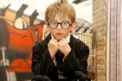 Un niño disfrazado de Harry Potter, uno de los filmes más vistos