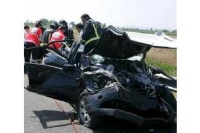 Imagen de uno de los accidentes ocurridos este verano en la provincia