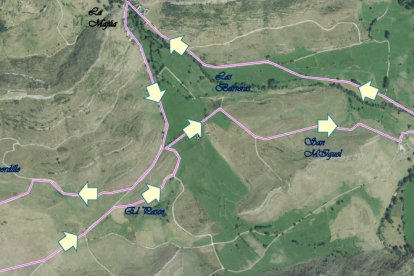 Recorrido de la San Silvestre de San Emiliano de 8 kilómetros. DL