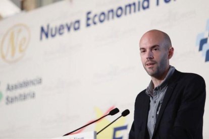 Juan de Antonio, fundador y consejero delegado de Cabify, en Barcelona.