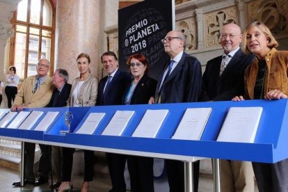 Una imagen de la presentación del Premio Planeta, el domingo pasado.