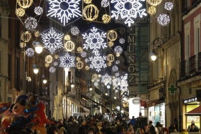 Encendido de las luces de Navidad el año pasado. MARCIANO PÉREZ