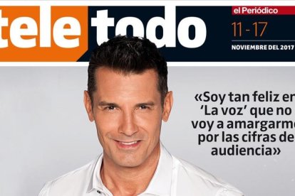 Jesús Vázquez, en la portada de Teletodo.