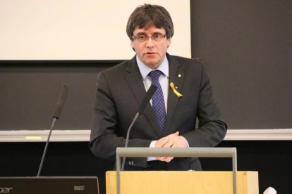 Carles Puigdemont, en Helsinki, el pasado viernes.