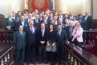 Representación leonesa en Madrid.