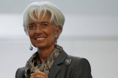 Christine Lagarde, en el marco del Foro de Cooperación Económica Asia-Pacífico (APEC) que se celebra en Vladivostok, Rusia.