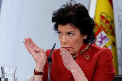 La portavoz del Gobierno, Isabel Celaá. JUAN CARLOS HIDALGO