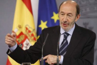 El vicepresidente primero del Gobierno, Alfredo Pérez Rubalcaba.