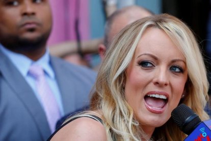 Stormy Daniels, en un acto público en Hollywood, en mayo pasado. /