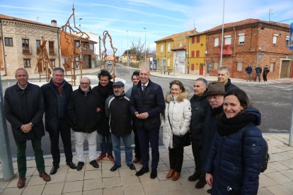 La nueva escultura de Armunia se denomina 'La Laguna'. AYUNTAMIENTO DE LEÓN