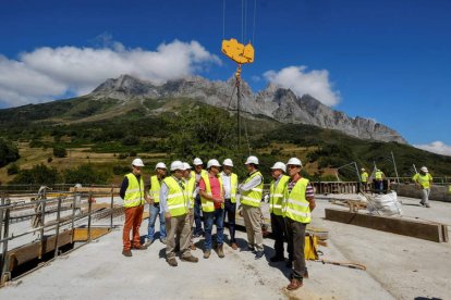 El consejero y el presidente de Parques Nacionales visitaron recientemente las obras. JCYL