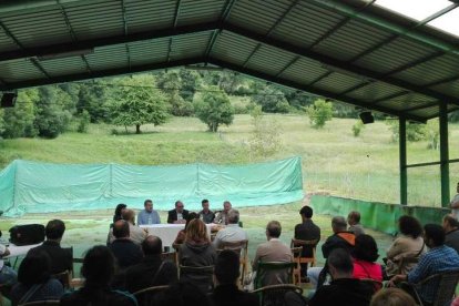 Un momento de la inauguración de la jornada, ayer. ARAUJO