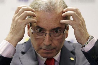 El presidente de la Cámara de Diputados de Brasil. Eduardo Cunha.