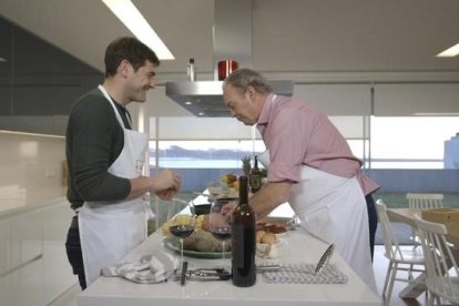 Casillas, durante el programa 'En la tuya o en la mia'.