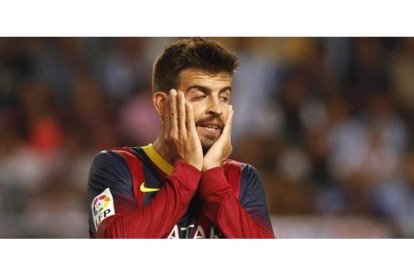 Piqué, en La Rosaleda.