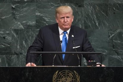 El presidente de EEUU, Donald Trump, se dirige a la Asamblea General de la ONU.