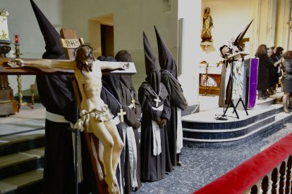 Un momento del Vía Crucis del Perdón de este Miércoles Santo. RAMIRO