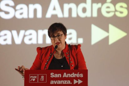 La actual alcaldesa de san Andrés del Rabanedo. FERNANDO OTERO