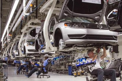 Planta de automóviles de Volkswagen en Estados Unidos.