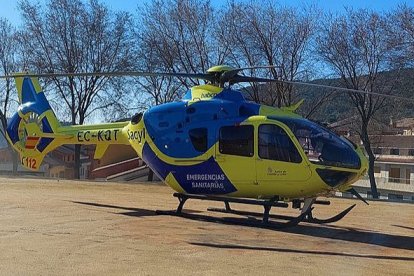 Un helicóptero medicalizado acudió al lugar del suceso. SACyL