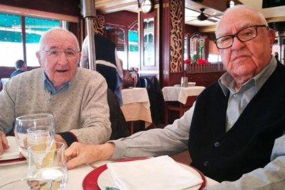 Los hermanos Kike, a la izquierda, y Manolo Pérez de Rozas