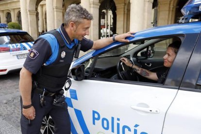 Agentes de la Policía Local de León