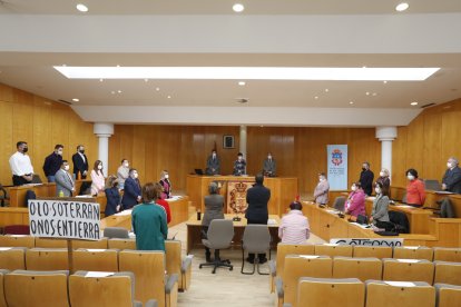 Pleno en el Ayuntamiento de San Andrés del Rabanedo. MARCIANO PÉREZ