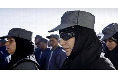 Mujeres policía afganas en su ceremonia de graduación en Kabul.