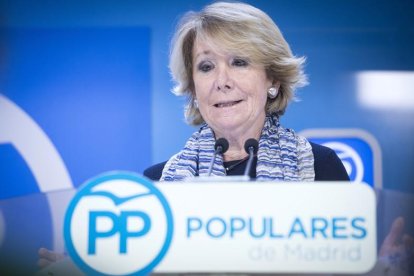 Esperanza Aguirre anuncia su cese como lideresa del PP de Madrid