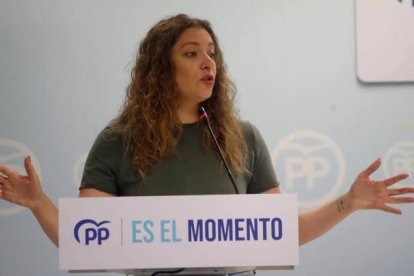 La líder del PP en León, Ester Muñoz. RAMIRO