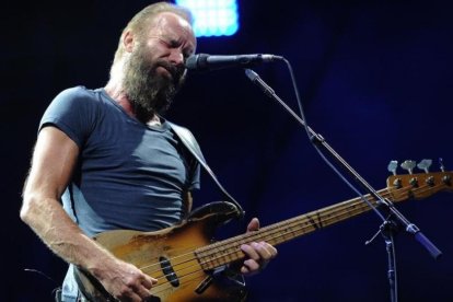 Sting, durante un concierto en el anfiteatro de Nîmes, en el sur de Francia, el 20 de julio.