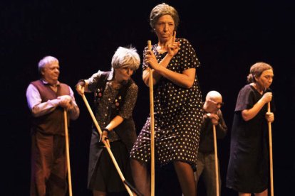 Un instante de la representación de Senectute que logró tres premios en el certamen. DRUIDA TEATRO