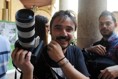 El fotógrafo del Diario de León, Jesús Fernández Salvadores.