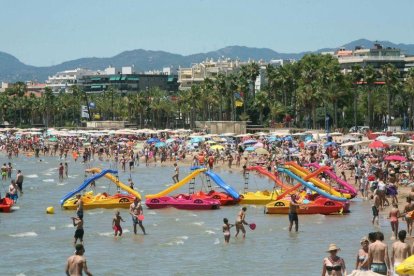 La playa de Levante de Salou.